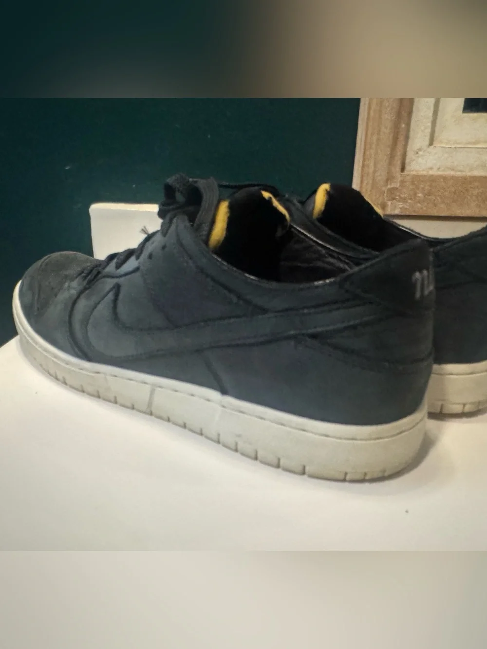 Nike SB Dunk Low Black Suede Low-Top Sneakers - Men Size 12